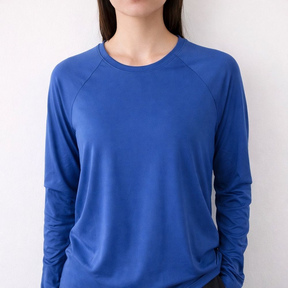 Fabletics Vibrant Blue Long Sleeve Tee Small